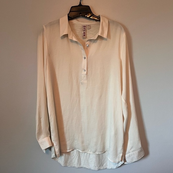 Anthropologie Dolan Left Coast Collared Long Sleeve Blouse Retail $80 Sz. Small - Picture 1 of 10
